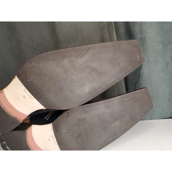 Jo Ghost Made in Italy Blue "DRAGON" Python Vero Cuoio Loafers EU 46 US 13 - Picture 14 of 16